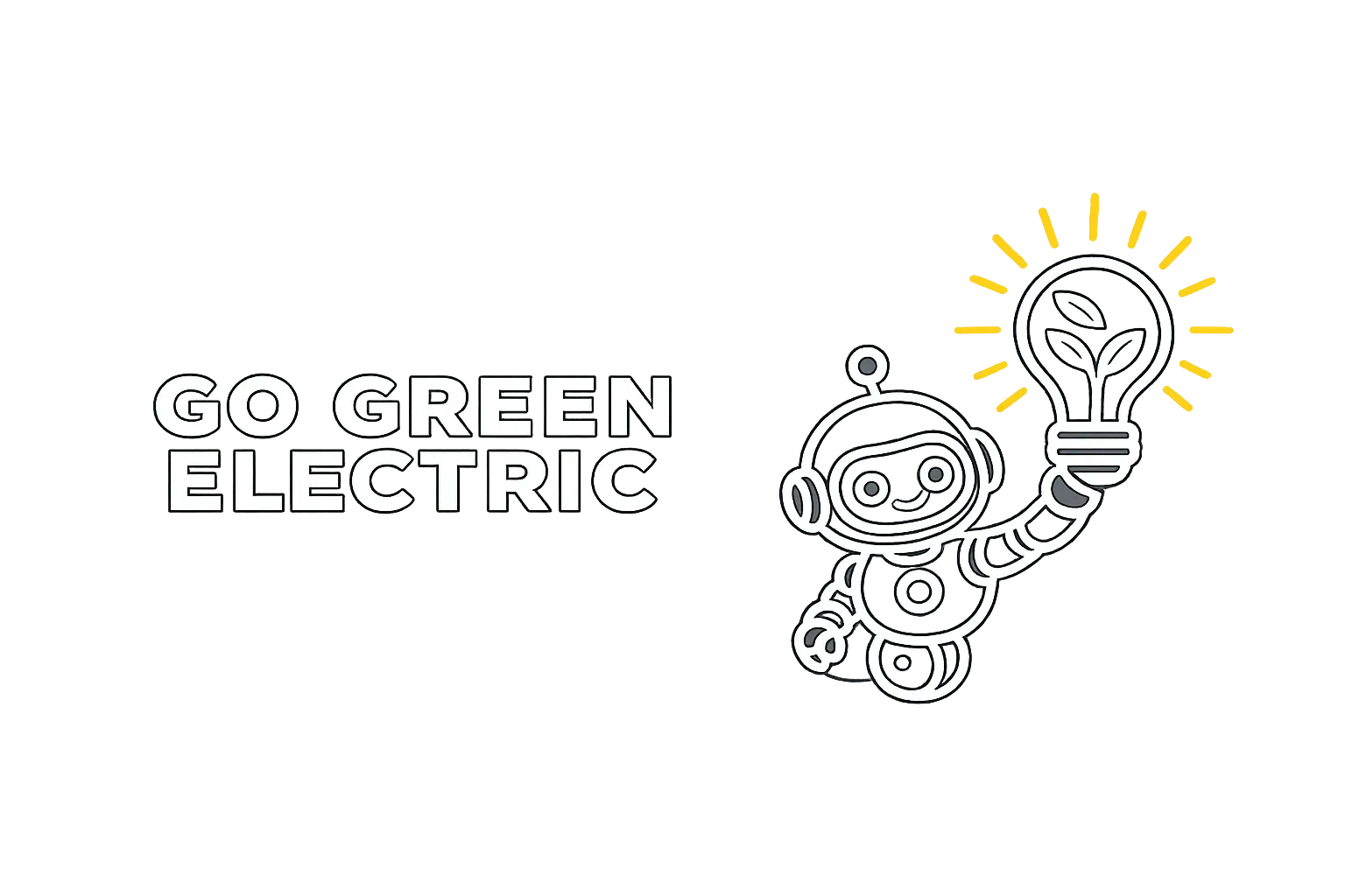 Go Green Electric logo concept 2