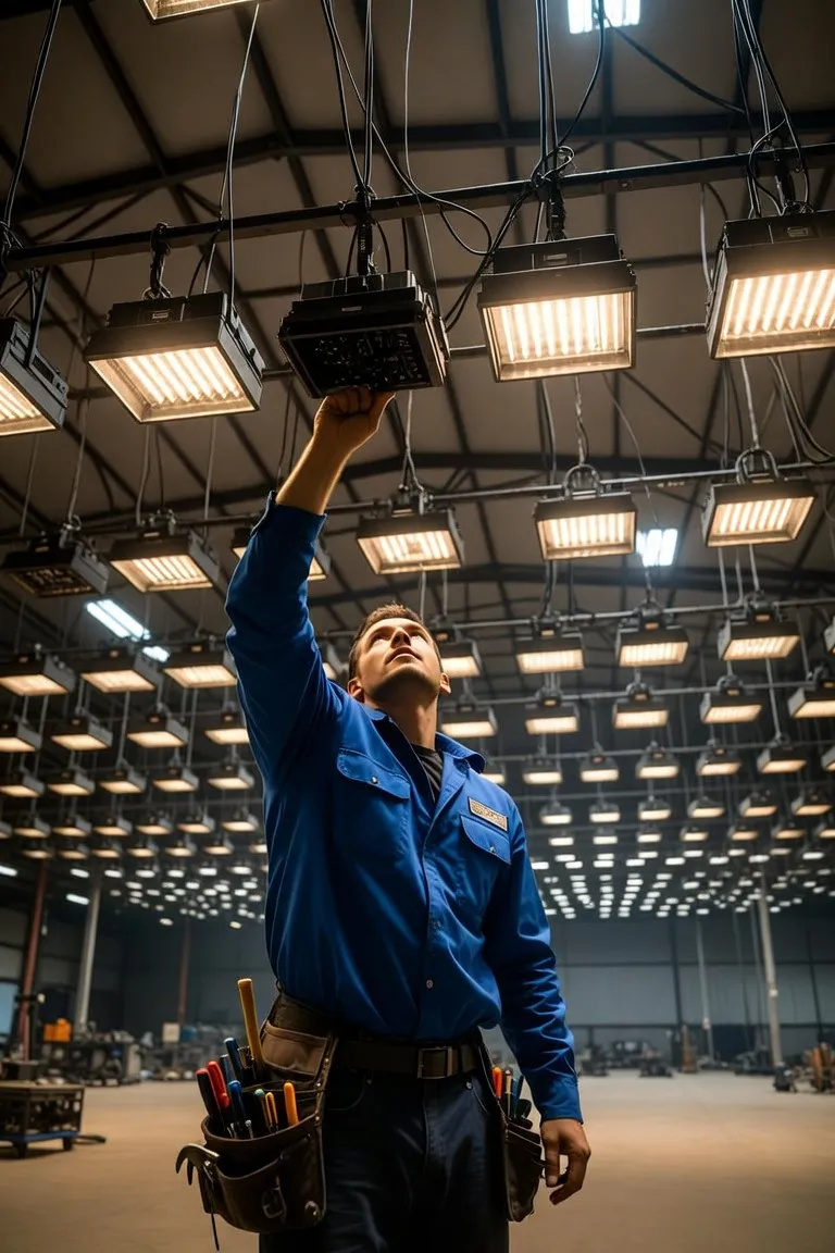 Commercial lighting installation