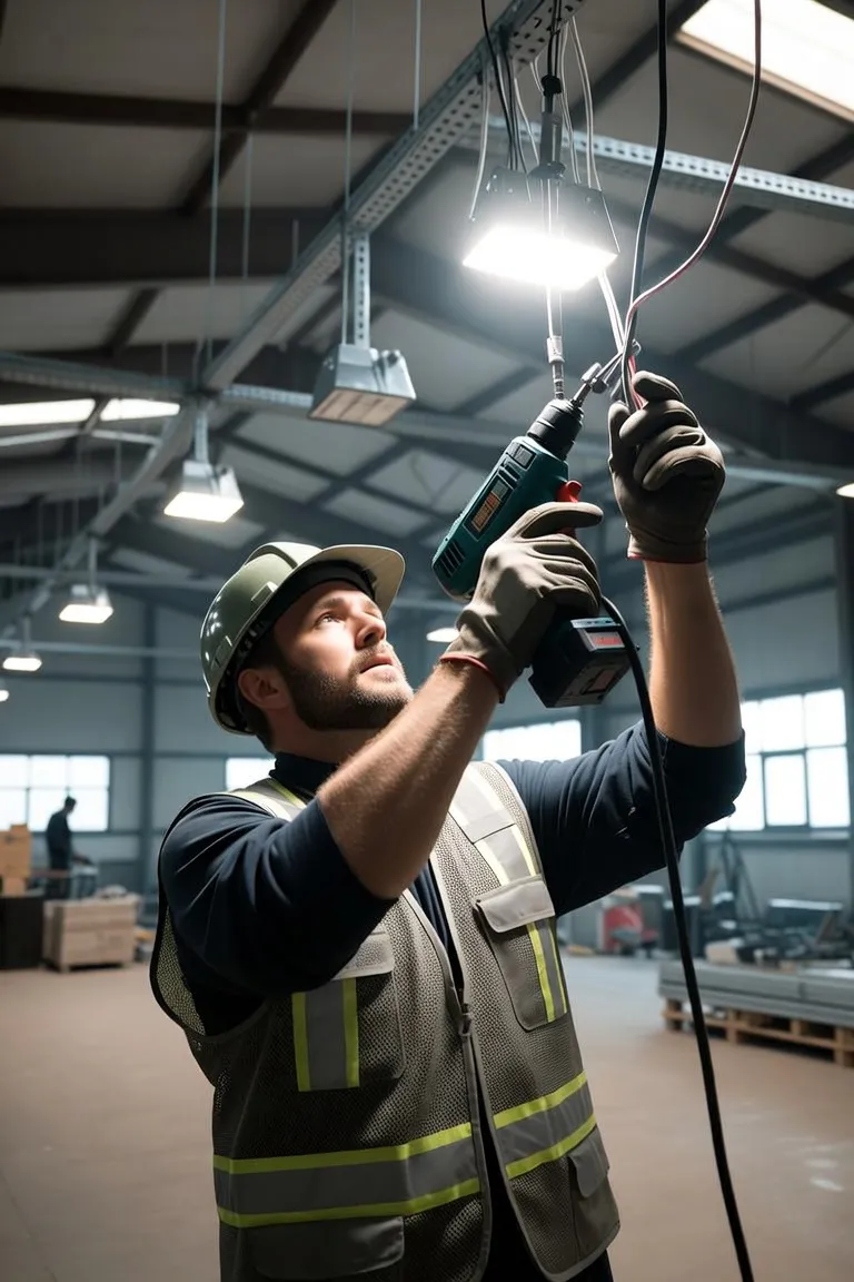 Commercial lighting installation