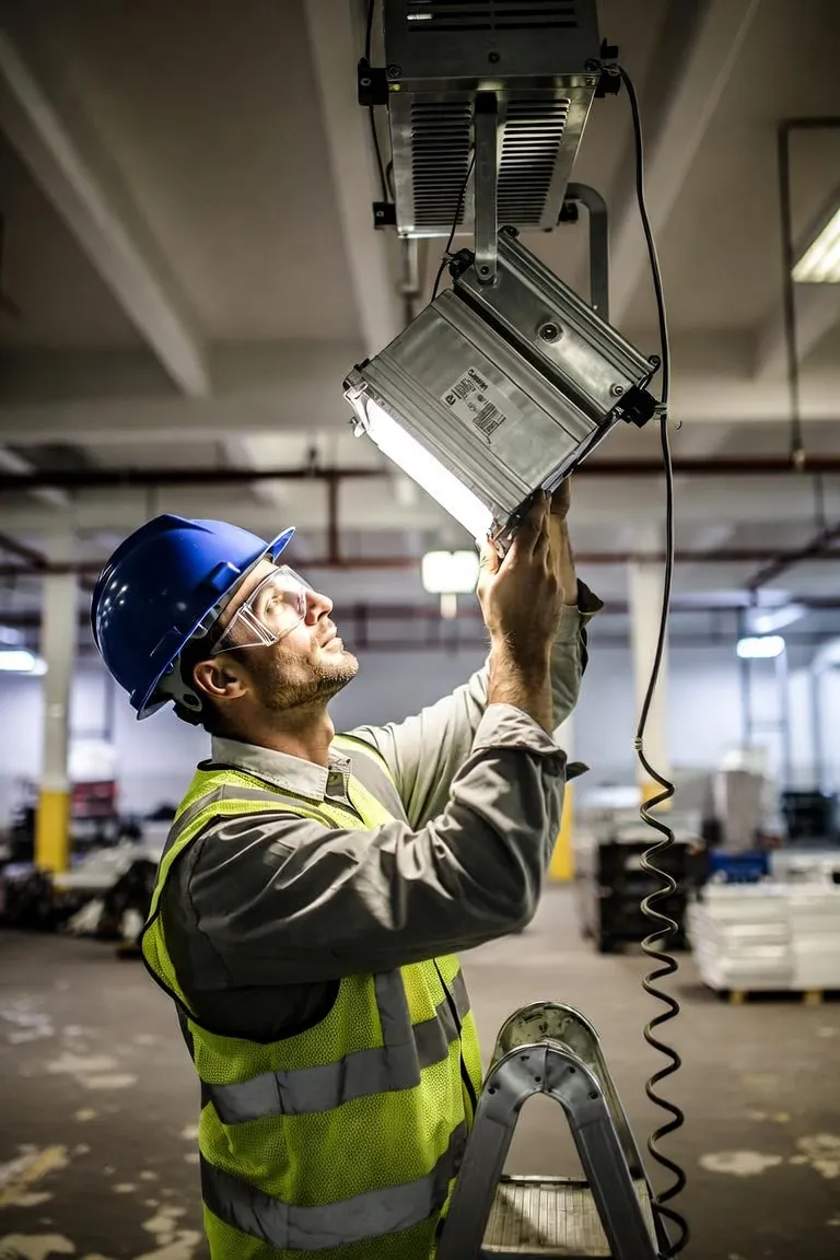 Commercial lighting installation