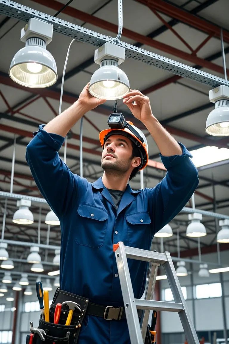 Commercial lighting installation