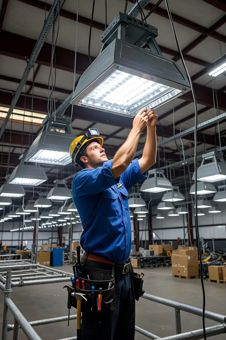 Commercial lighting installation