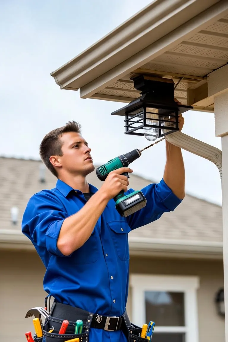 Exterior lighting installation