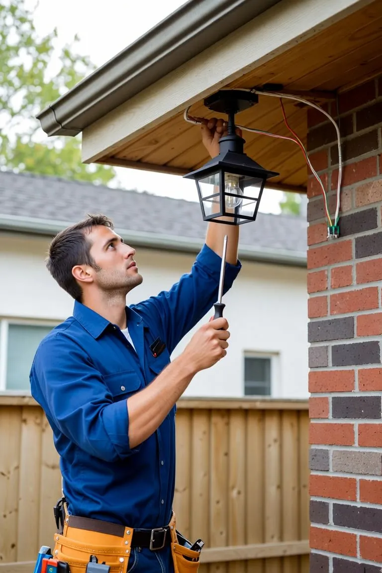 Exterior lighting installation