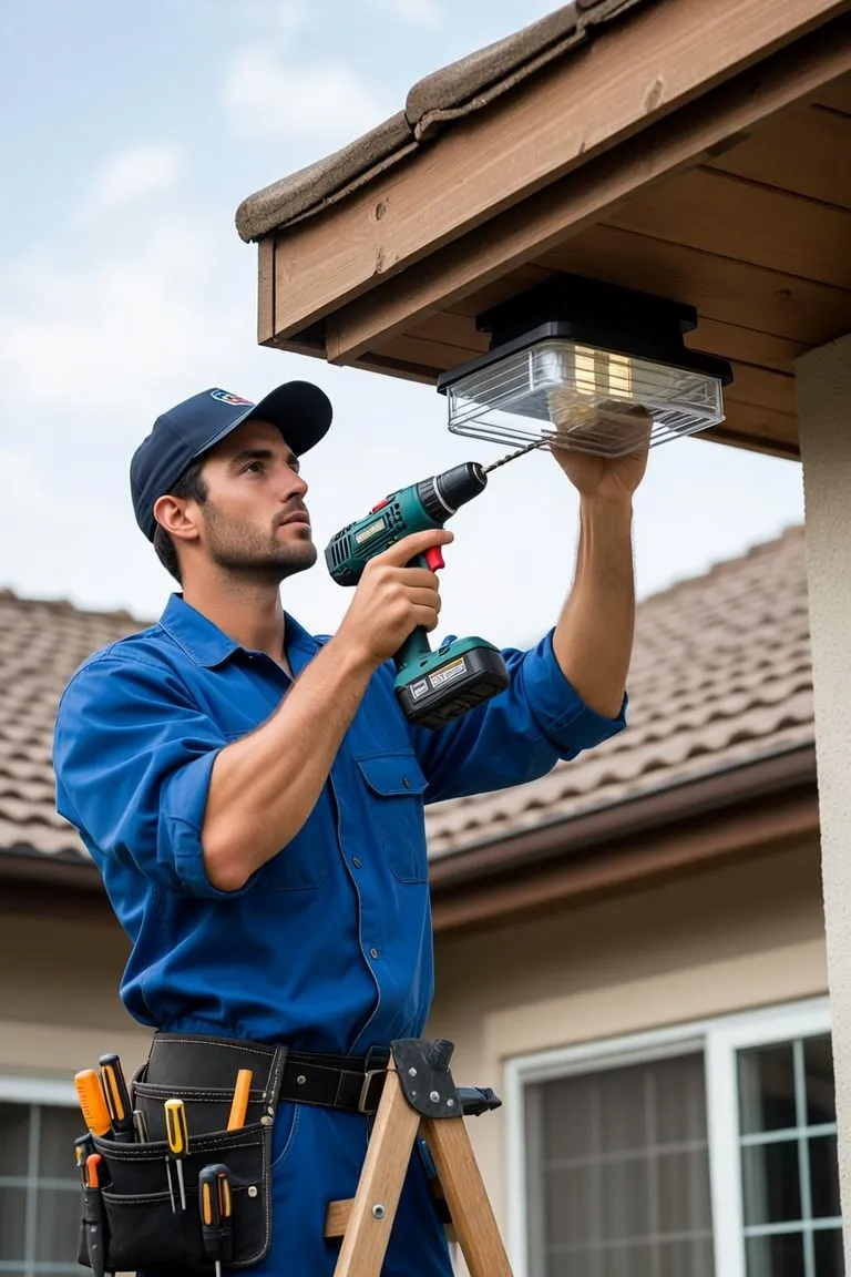 Exterior lighting installation