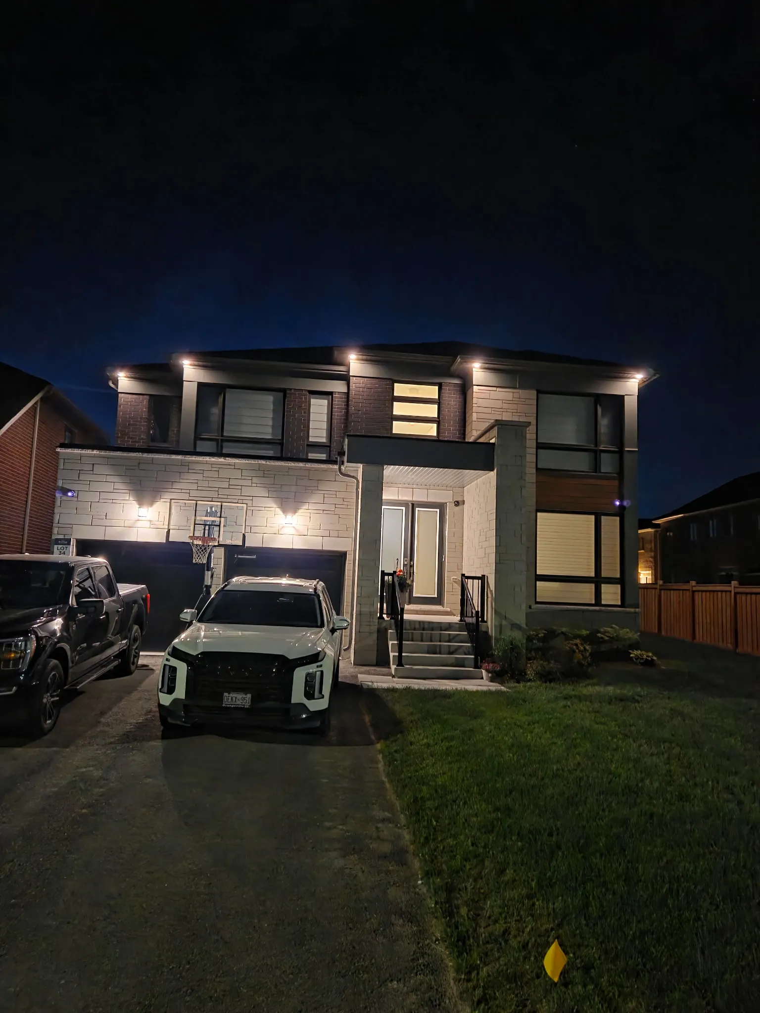 Exterior lighting installation