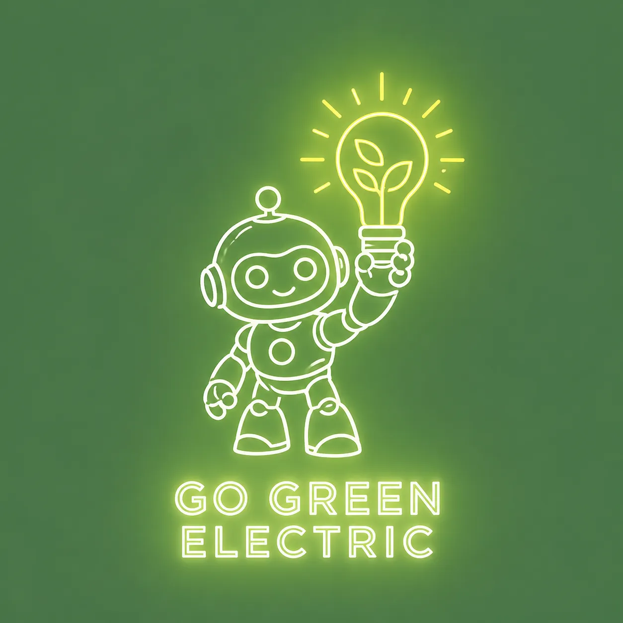 Go Green Electric logo concept 4