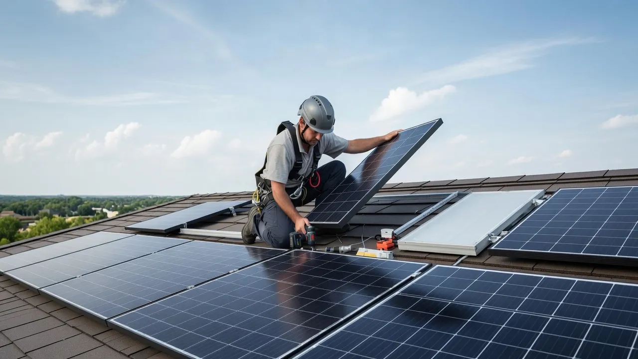 Go Green Electric solar installation